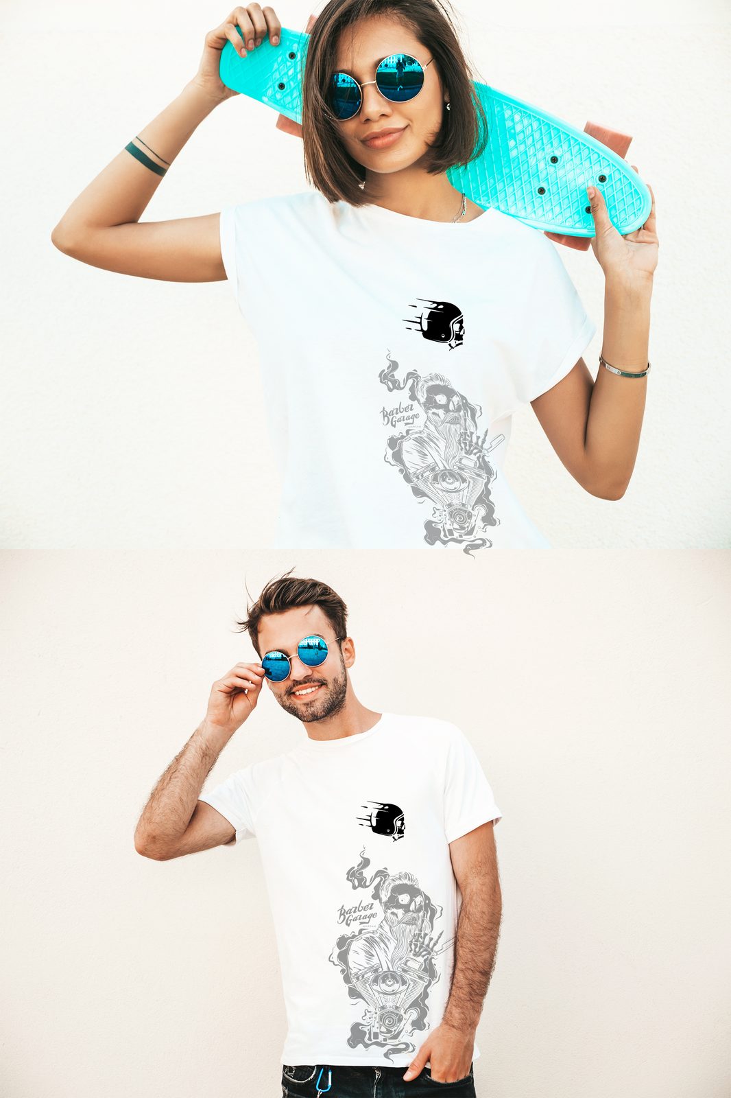 White tees